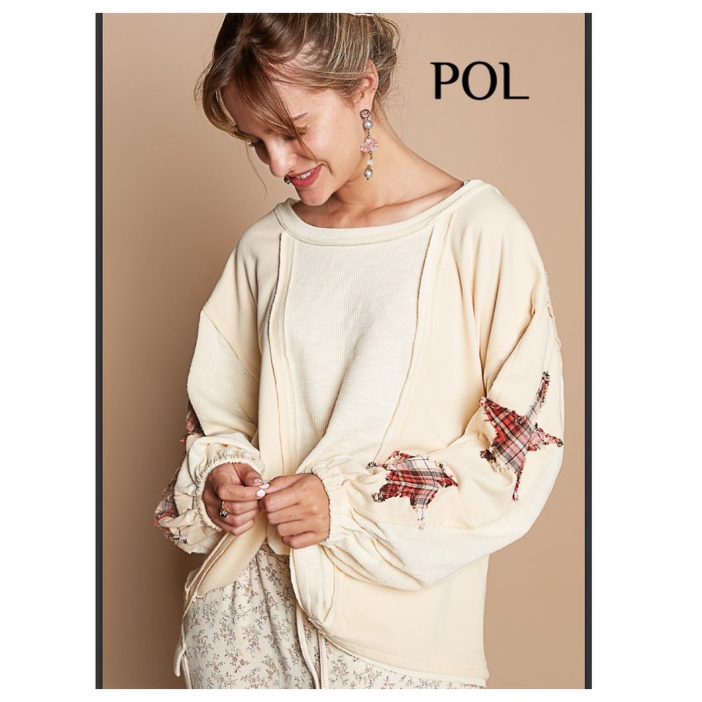 NWOT POL Star Patch Top